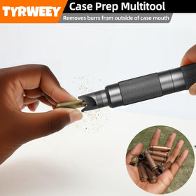 TYRWEEY outside deburring tool edges case mouths smoothly with minimal effort