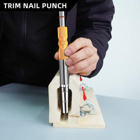TYRWEEY trim nail punch keeps nails aligned, minimizing slips during finishing tasks.