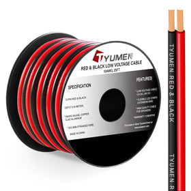 Tyumen 10AWG red wire spool for low-voltage speaker and LED projects