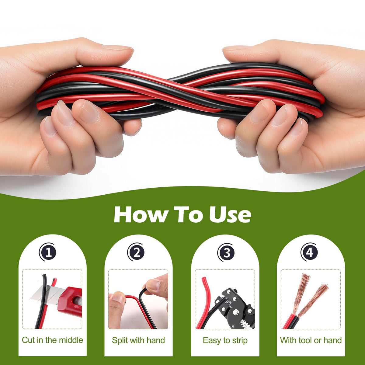 Tyumen two-conductor 12AWG wire on a durable plastic spool