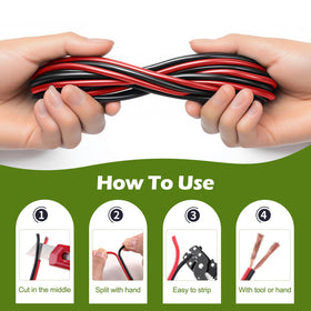 Tyumen two-conductor 12AWG wire on a durable plastic spool