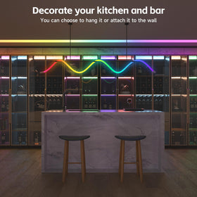 Tyute LED rope lights suit bedroom and outdoor decor for mood lighting.
