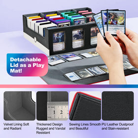UAONO interior lining provides soft fabric protection for delicate cards.