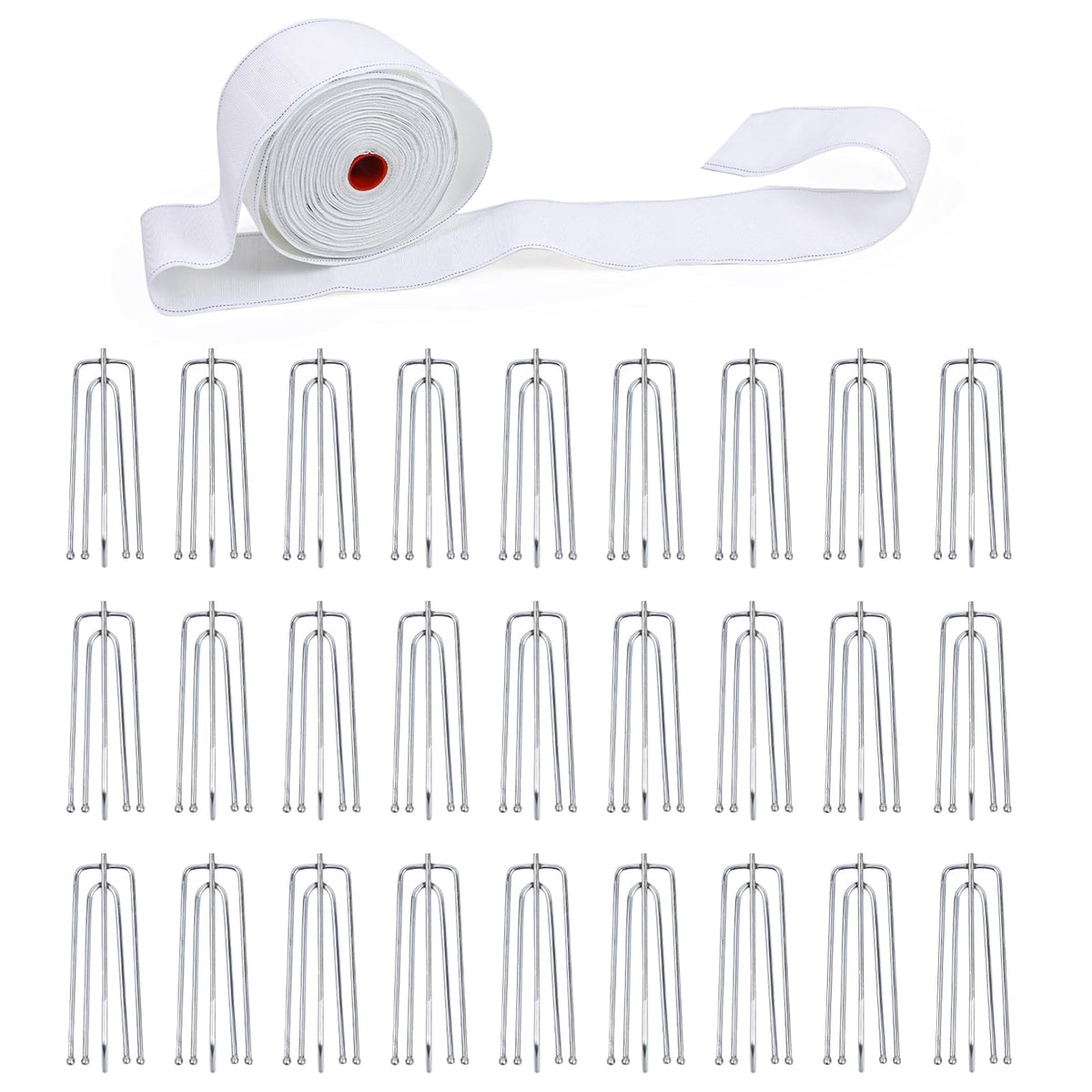 UBCGOTT curtain pleat tape white for seamless pinch pleats and clean finishes.