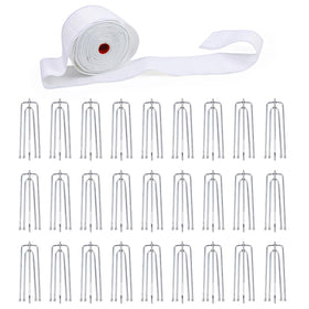 UBCGOTT curtain pleat tape white for seamless pinch pleats and clean finishes.