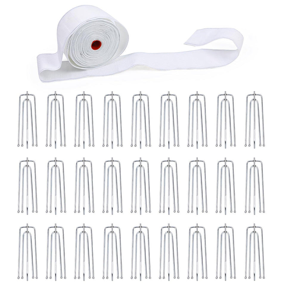 UBCGOTT curtain pleat tape white for seamless pinch pleats and clean finishes.