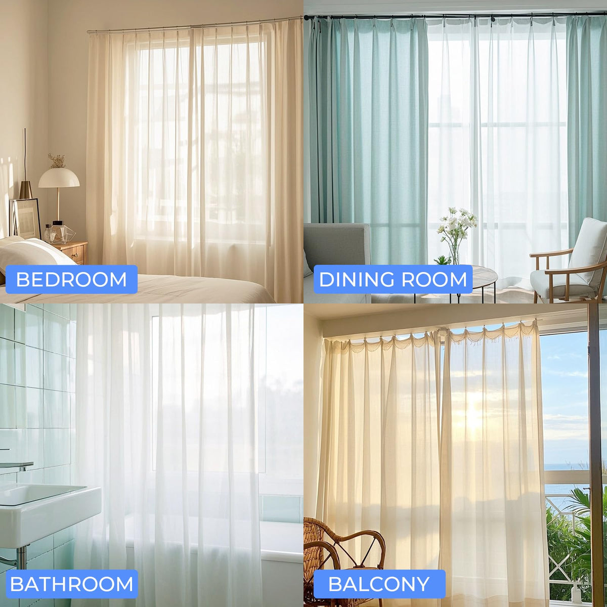 UBCGOTT DIY curtain kit helps achieve high-end results at home.