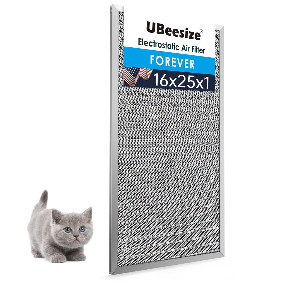 UBeesize air filter in slot showing durable aluminum frame for longevity.
