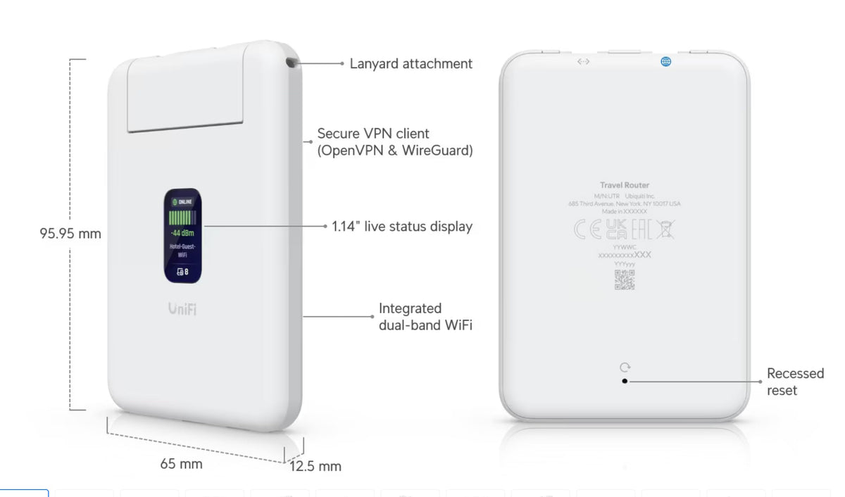 Ubiquiti UniFi UTR status display lets you verify connection quickly