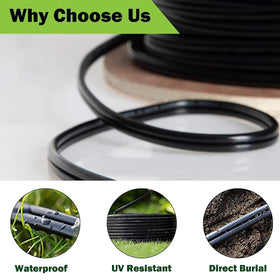 UBOORY 16/2 wire compatible with path, deck, garden, and underwater lights