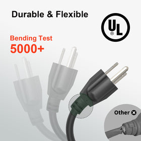UBOORY three-prong NEMA connectors for reliable power in outdoor settings.