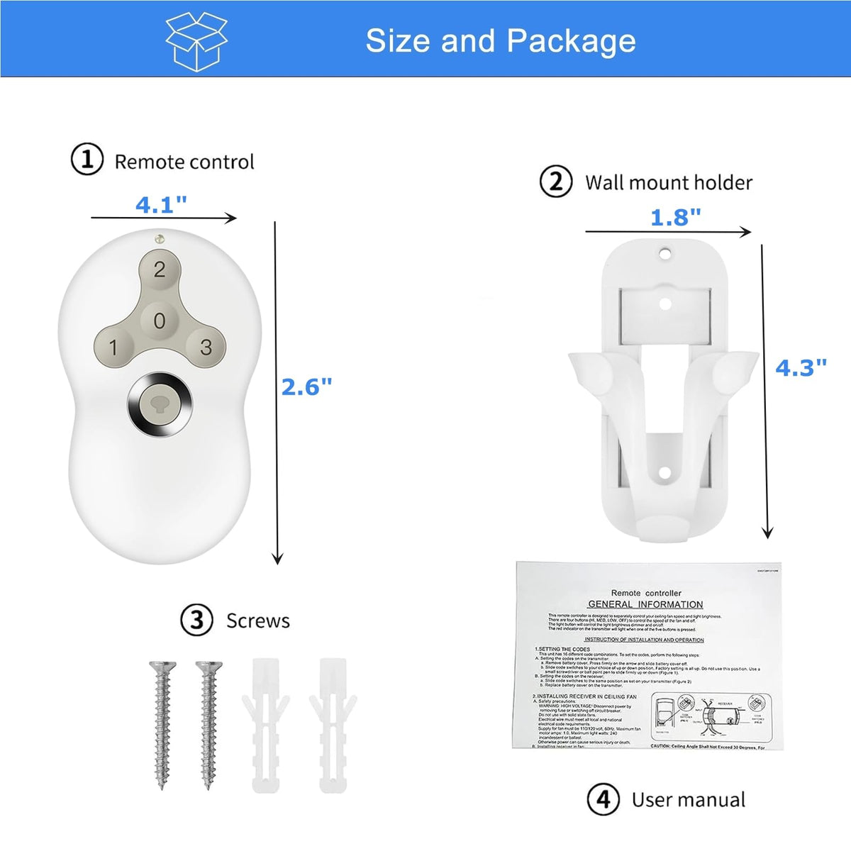 UBORSY compact handheld remote designed for easy grip and daily use.