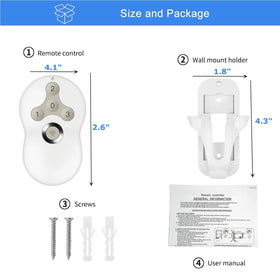 UBORSY compact handheld remote designed for easy grip and daily use.