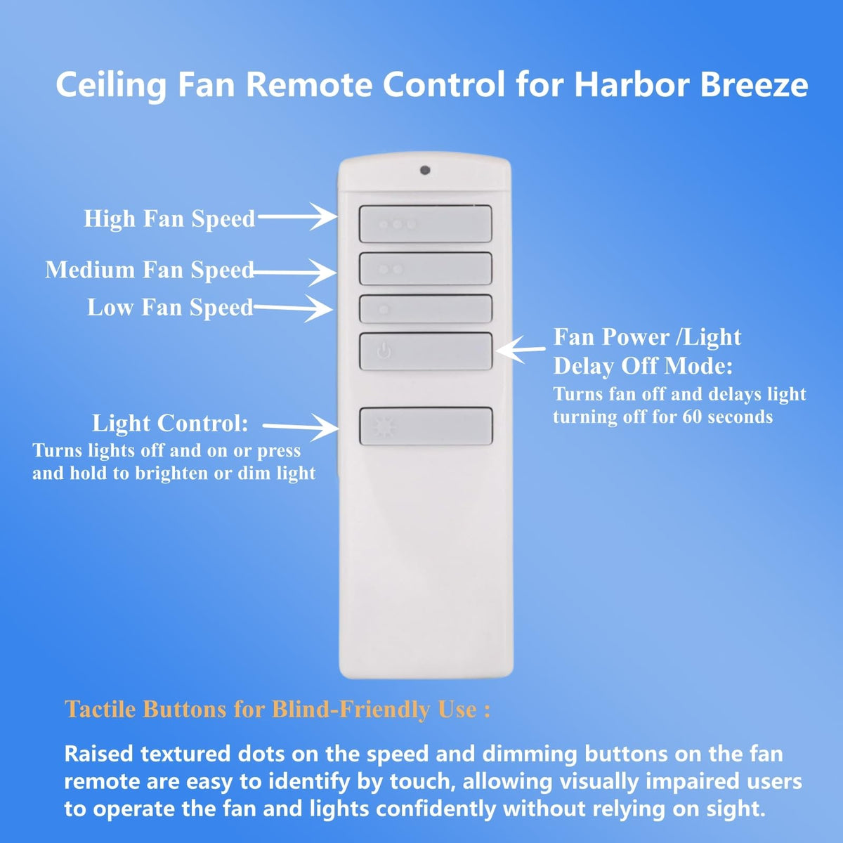 UBORSY Harbor Breeze remote pairing key for quick synchronization