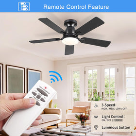 UBORSY HD5 remote back view shows control layout