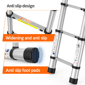 UC UP CLIMBER anti-slip base ensures stable use on hard floors