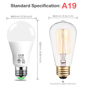 UCB Alexa lightbulb in living room delivering bright, energy-efficient lighting.