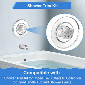 UCDEDT Moen T470 sleeve for secure trim compatibility