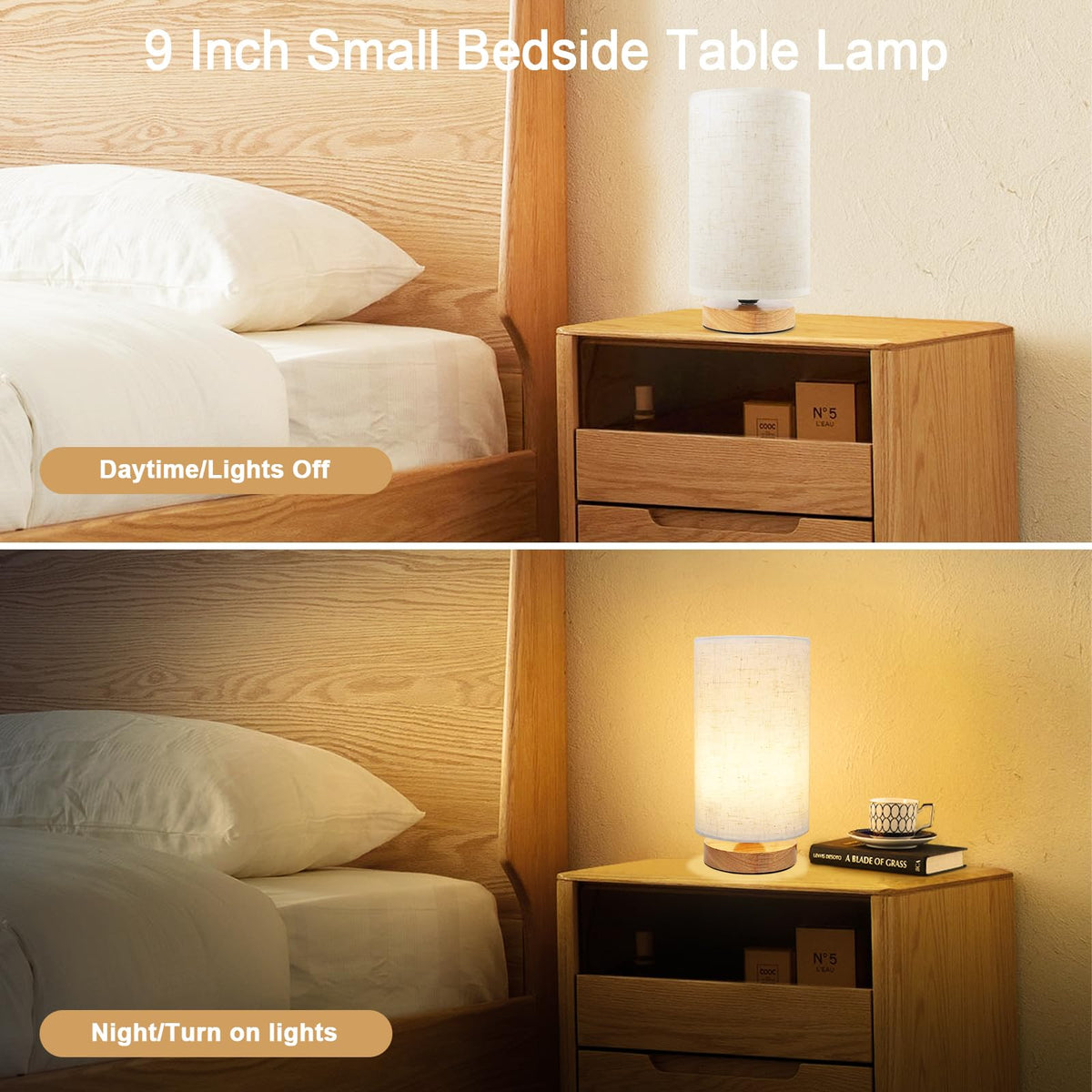 UCHENTON 400 lumens bedside lamp for bright reading sessions