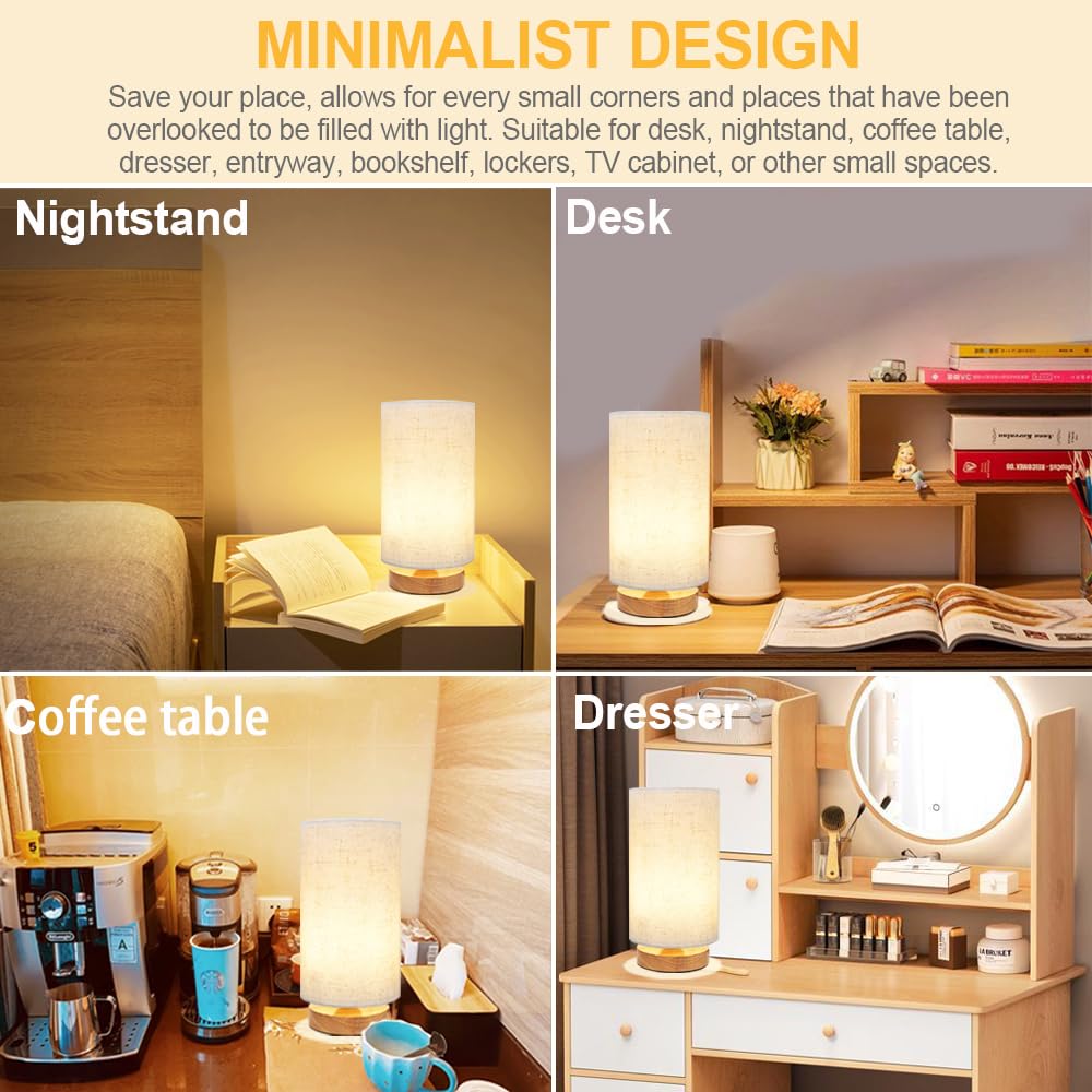 UCHENTON minimalist desk nightstand lamp fits study or work spaces.
