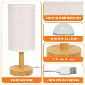 UCHENTON 2700K warm light creates inviting bedside atmosphere.