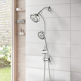UCLIMAA handheld shower head with 5 inch reach for flexible use