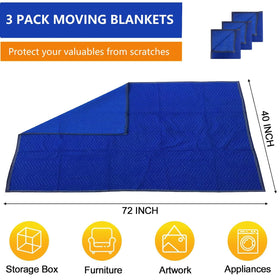 UDAREIT 3-pack folded blankets demonstrating compact storage and reuse.