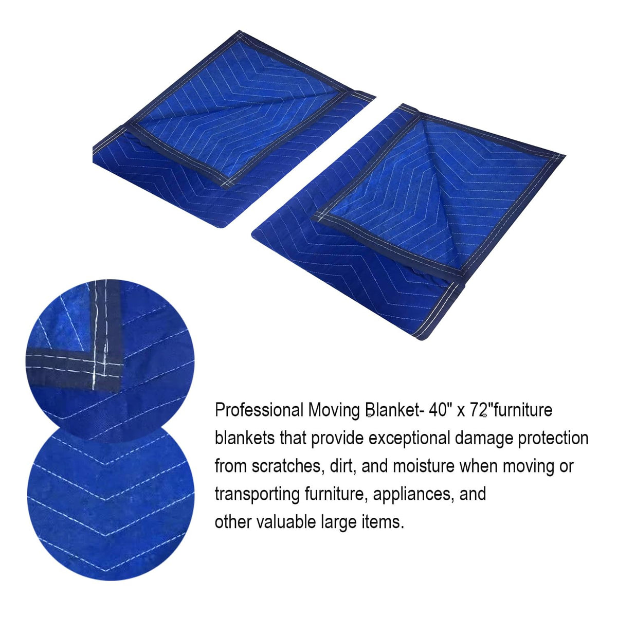UDAREIT moving blanket 40x72 reusable and washable for repeated use.