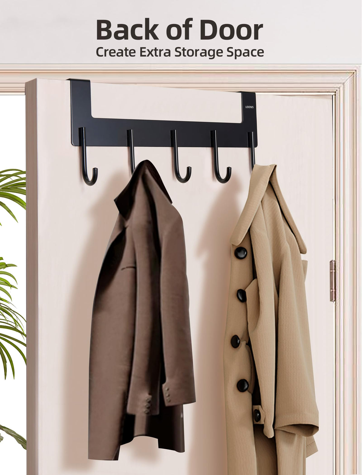 UDENIS matte black finish detail on the rack
