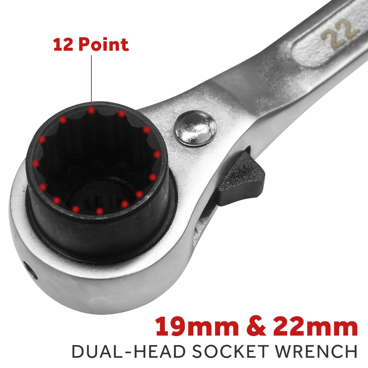Udibas 12-point double-ended socket for tight spaces