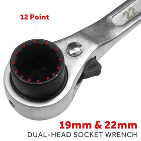 Udibas 12-point double-ended socket for tight spaces
