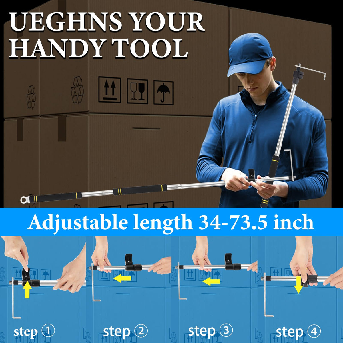UEGHNS Hardened 4mm steel construction delivers sturdy performance.