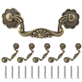 Uenhoy 6-pcs 3-inch bail handle pulls; bronze-coated zinc alloy for durable furniture upgrade