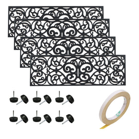 UFelice butterfly-design rubber stair treads for non-slip outdoor steps.