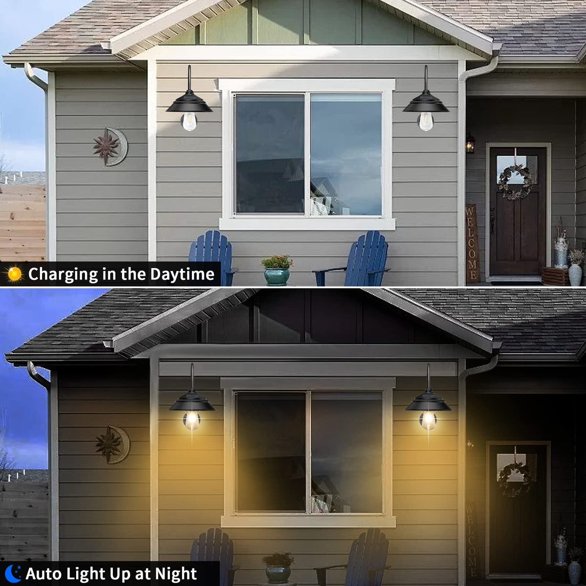 Ufelizor solar barn light wireless installation for quick, tool-free setup.