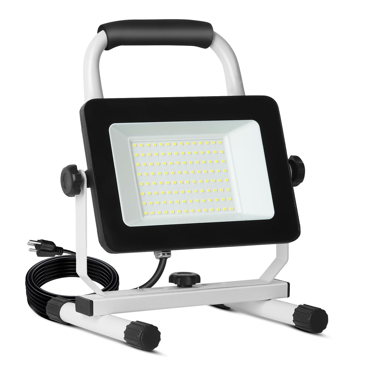 UFOND 6000-lumen LED work light with stand for bright workshop illumination