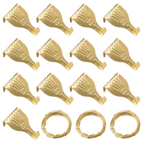 UFURMATE picture track hooks provide sturdy brass-plated support for wall displays.