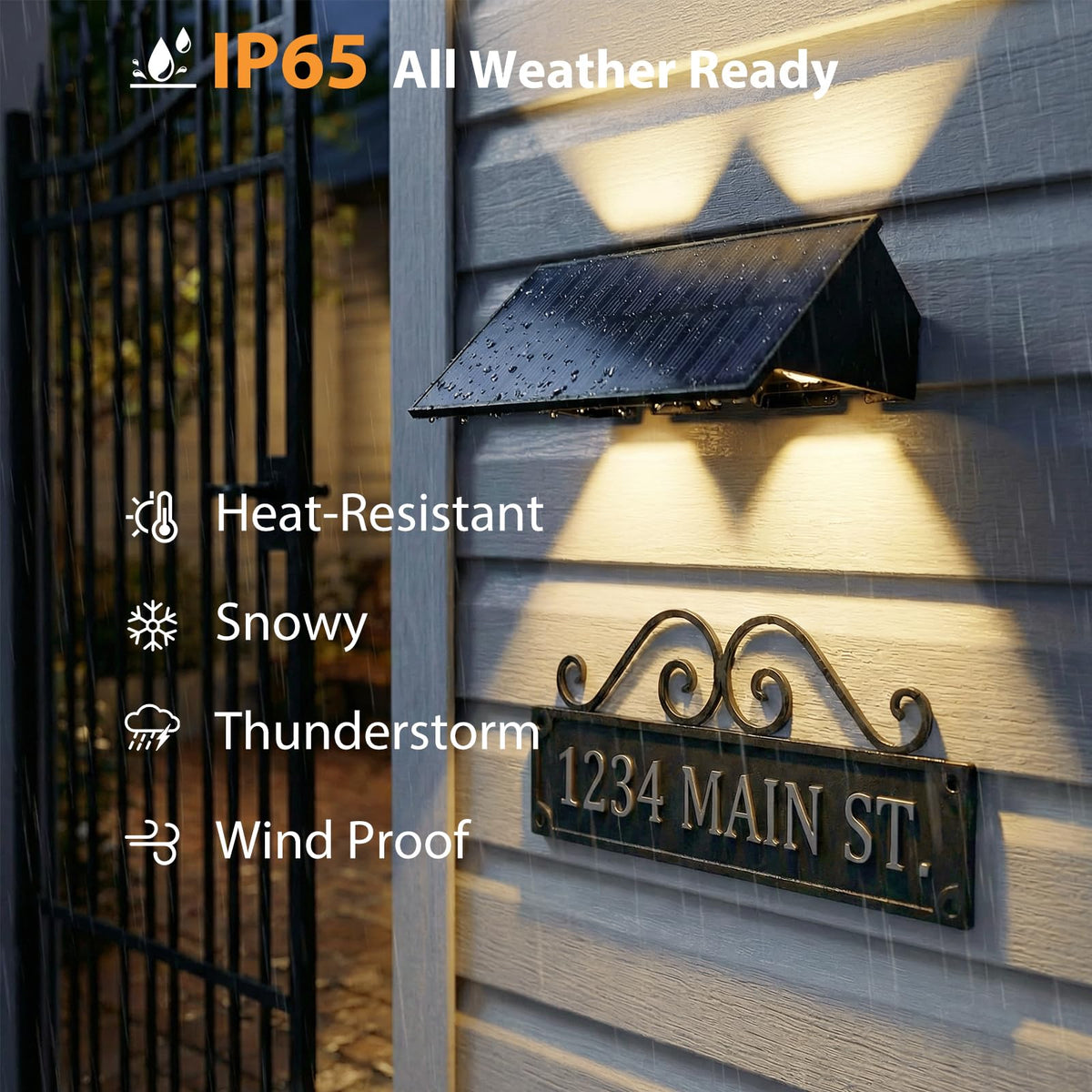 UGDLUCK 8PACK IP65 durable ABS construction withstands weather
