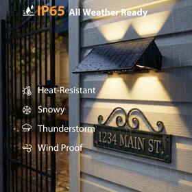 UGDLUCK 8PACK IP65 durable ABS construction withstands weather
