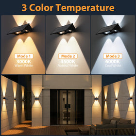 UGDLUCK 8PACK sconce side angle showing sleek modern design