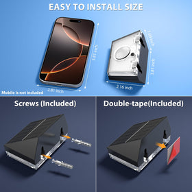 UGDLUCK outdoor lights illuminate steps, fences, and pathways safely