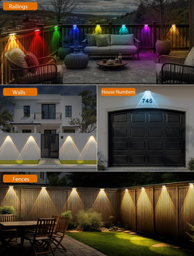 UGDLUCK Solar Fence Lights installation kit for easy DIY setup