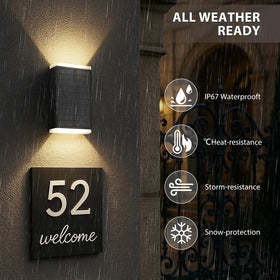 UGDLUCK wall light easy to install on porches, garages, and walls.