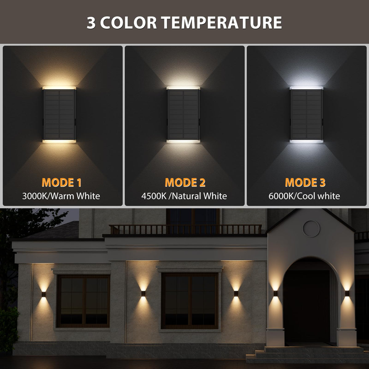 UGDLUCK IP67 waterproof wall light withstands rain and snow.