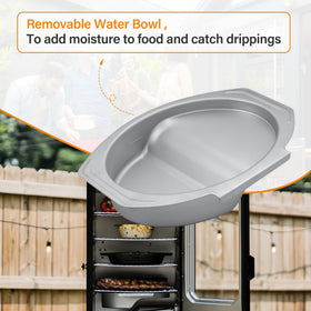 UHEGDRR water bowl dimensions 14-1/2 by 9-3/4 inches for Masterbuilt 30-inch