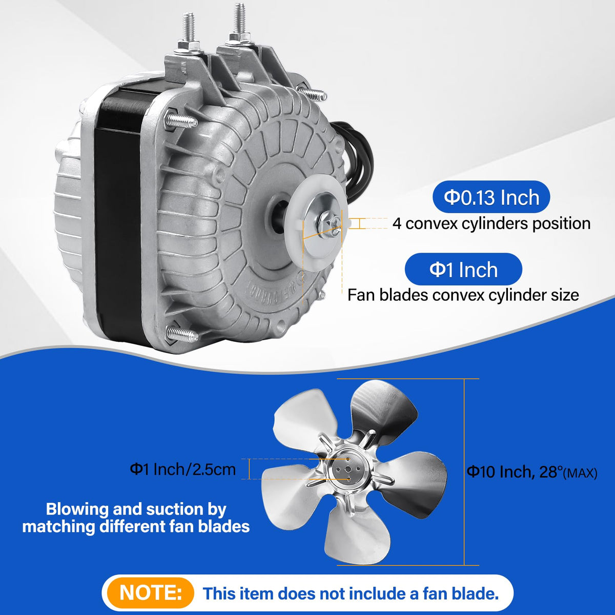 UHEGDRR YZF10-20 fan motor installation diagram for quick replacement