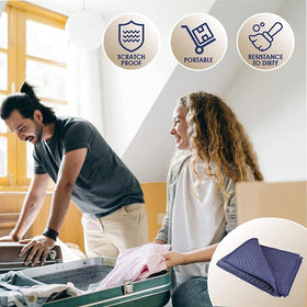 uhomoving shipping blanket protects floors and walls during relocation