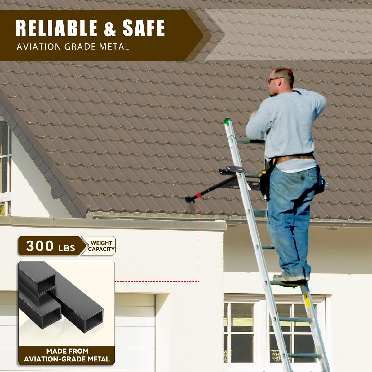 UIABOPZ stabilizer anti-slip feet keep ladder steady