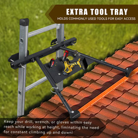 UIABOPZ ladder stabilizer protects roof gutters during cleaning