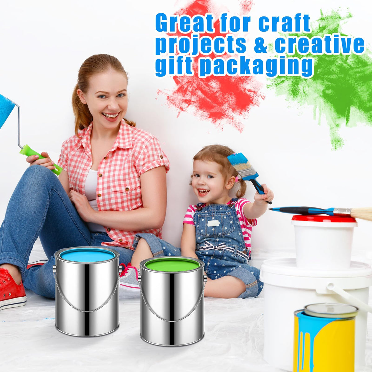 Uiifan versatile cans store brushes, adhesives, and small accessories.